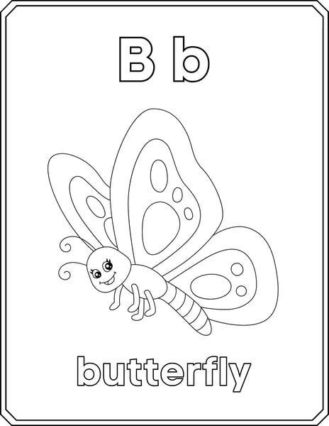 Animal Alphabet 27 Coloring Pages, Printable PDF pages, Animal Alphabet Activities, Animal Alphabet kids Coloring pages, Digital download.