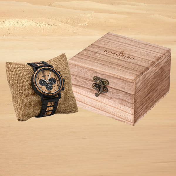 Wood Watch, Man Watch, Luxury, wood Men Watch, Quartz, Relogio Masculino, Wrist watches, wood color, Luminous, Chronograph, GP009