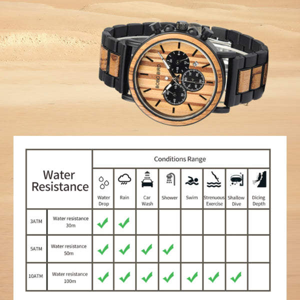 Wood Watch, Man Watch, Luxury, wood Men Watch, Quartz, Relogio Masculino, Wrist watches, wood color, Luminous, Chronograph, GP009