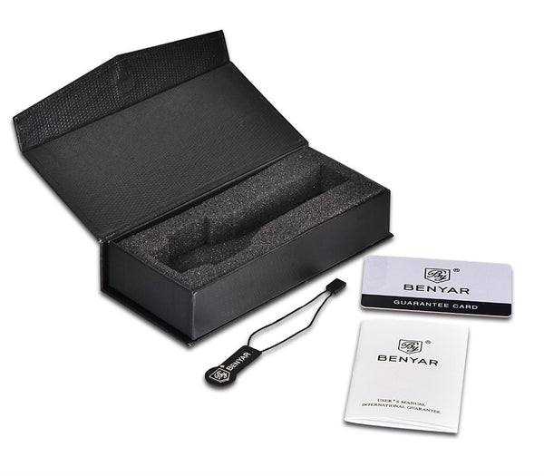 Men Watch Sport Chronograph Stainless Steel Waterproof Quartz Model Number: BY-5109-1M