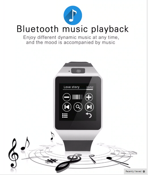 Smart Watch DZ09 Bluetooth Android Phone Call Relogio for iPhone Samsung HUAWEI PK GT08 A1 - Model # : MTK6261D