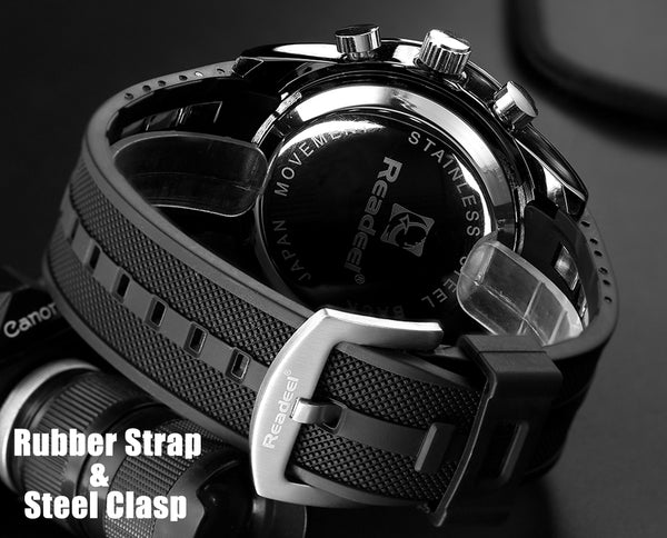 Men Watch Sport military waterproof LED quartz Relogio Model : 5885854-black