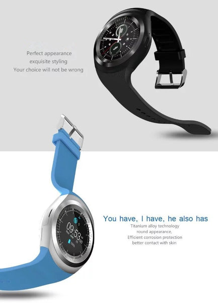 Smart watch 696 Bluetooth Y1 Relogio Support SIM Card for Android Phone, Including battery, TF Camera. model #  MTK6261