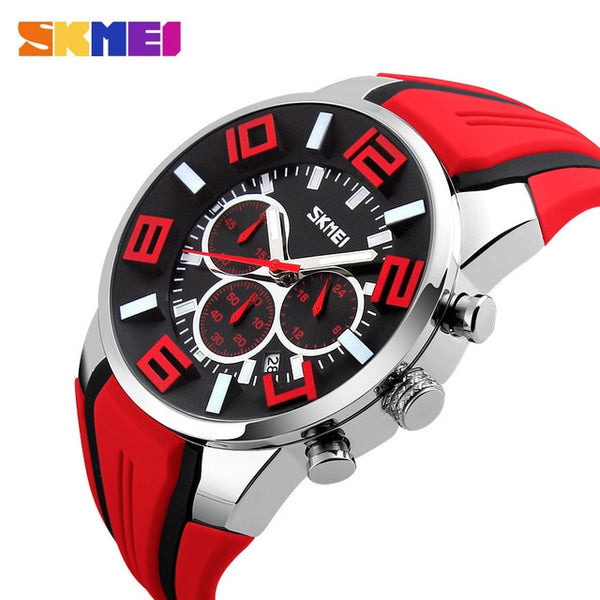 Men Sport Watch Chronograph Strap Silcon Model - XK9128 SKMEI