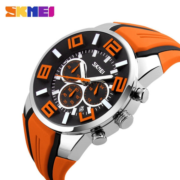 Men Sport Watch Chronograph Strap Silcon Model - XK9128 SKMEI