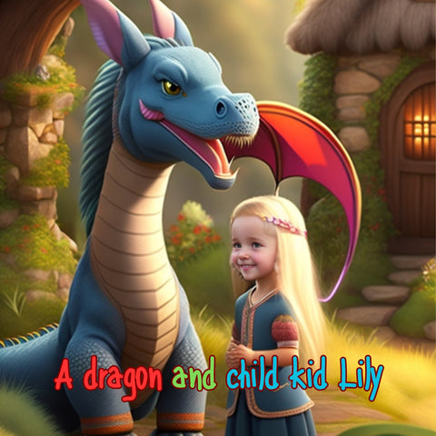 A dragon and child kid lily
