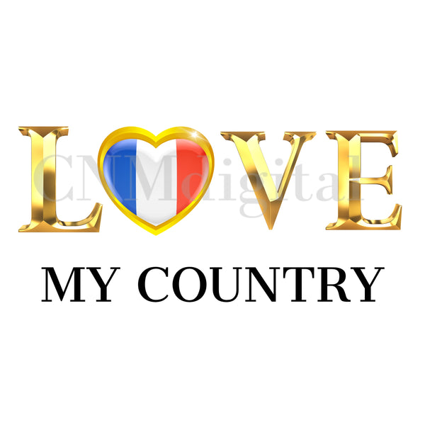 France flag country, Instant Download, digital file flags, Heart shaped, France Nation flag, France European country, World Clip Art, national flags, Flags collection High Quality Transparent PNG file ready to print.