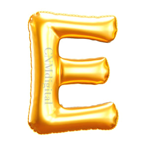 Gold foil balloons letters, English alphabet, Instant Download, Digital file, clipart, Transparent, E-letter, PNG graphics, clipart letters,