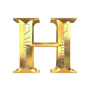 Letter H of the English Alphabet. Alphabetic Character. an Icon for the  Website. Stock Vector - Illustration of creative, gold: 198955973