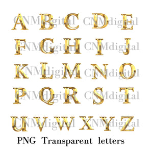 Gold letters, English alphabet, Instant Download, Digital file, clipart, Transparent, R -letter, PNG graphics, clipart letters,