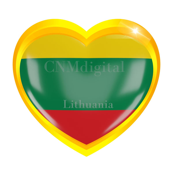 Lithuania flag country, Instant Download, digital file flags, Heart shaped, Lithuania Nation flag, Lithuania World flags, World Clip Art, national flags, Flags collection High Quality Transparent PNG file ready to print.