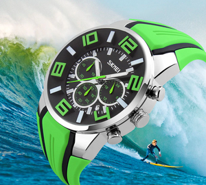 Men Sport Watch Chronograph Strap Silcon Model - XK9128 SKMEI